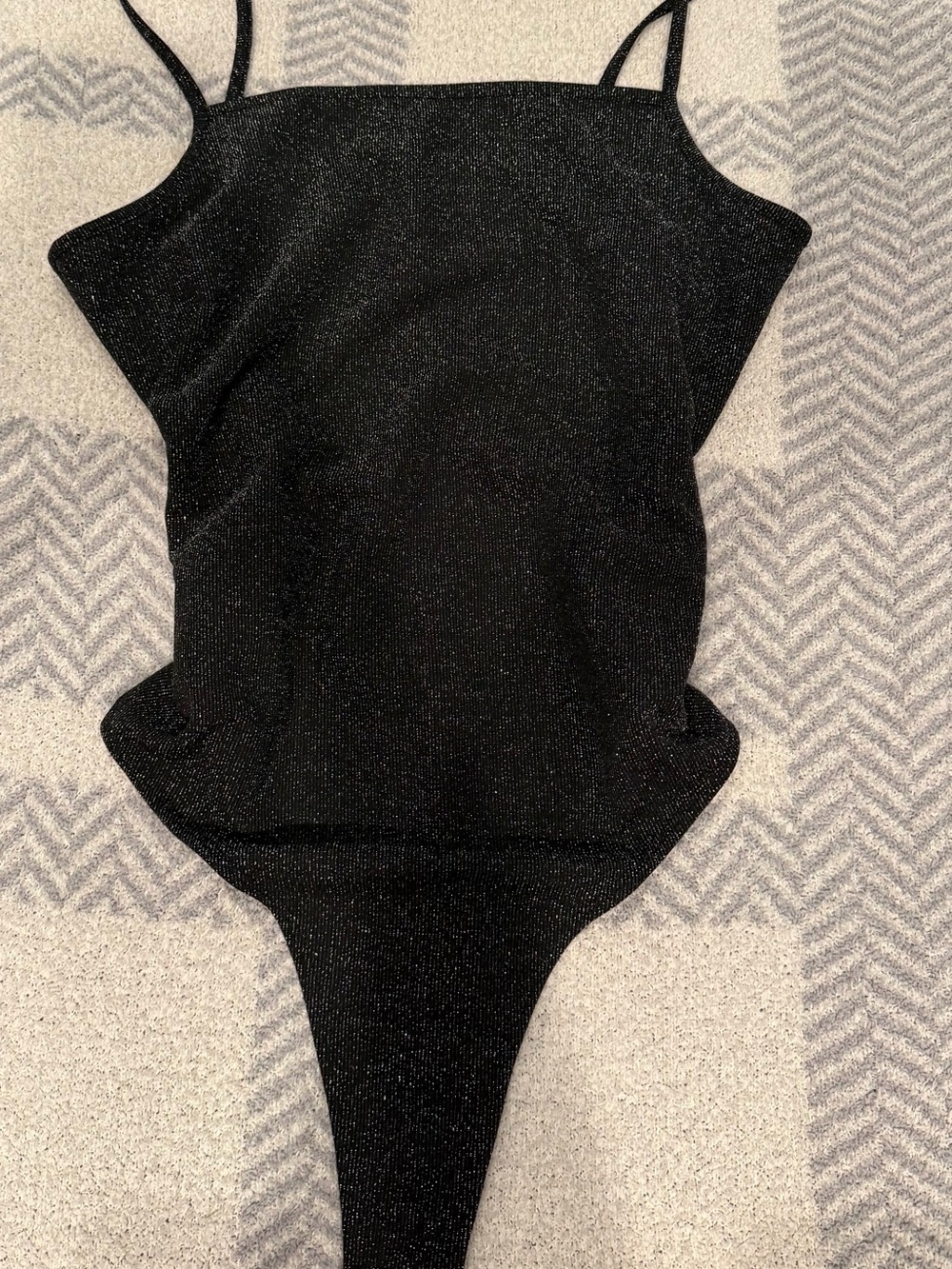 Rue21 Black Shimmery Sparkle Bodysuit